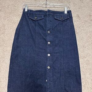 Banana Republic Indigo Denim Skirt